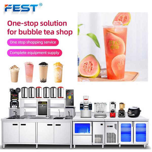 bubble tea counter