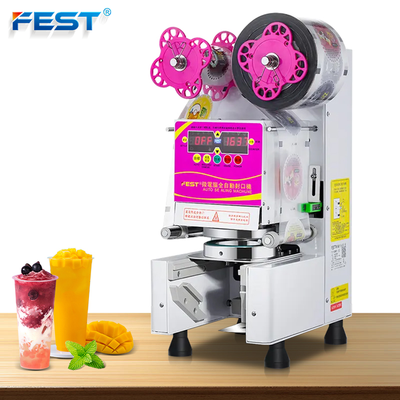 FEST Cup Sealing Machine 98mm 95mm PET cup bubble tea plastic cup