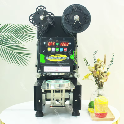 FEST Cup sealing machine Paper And Plastic Cups 70/75/88/90/95 Caliber for bubble tea shop